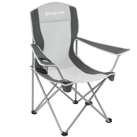 King Camp 3818 arms chair кресло скл. cталь (84х50х96, черно-серый)