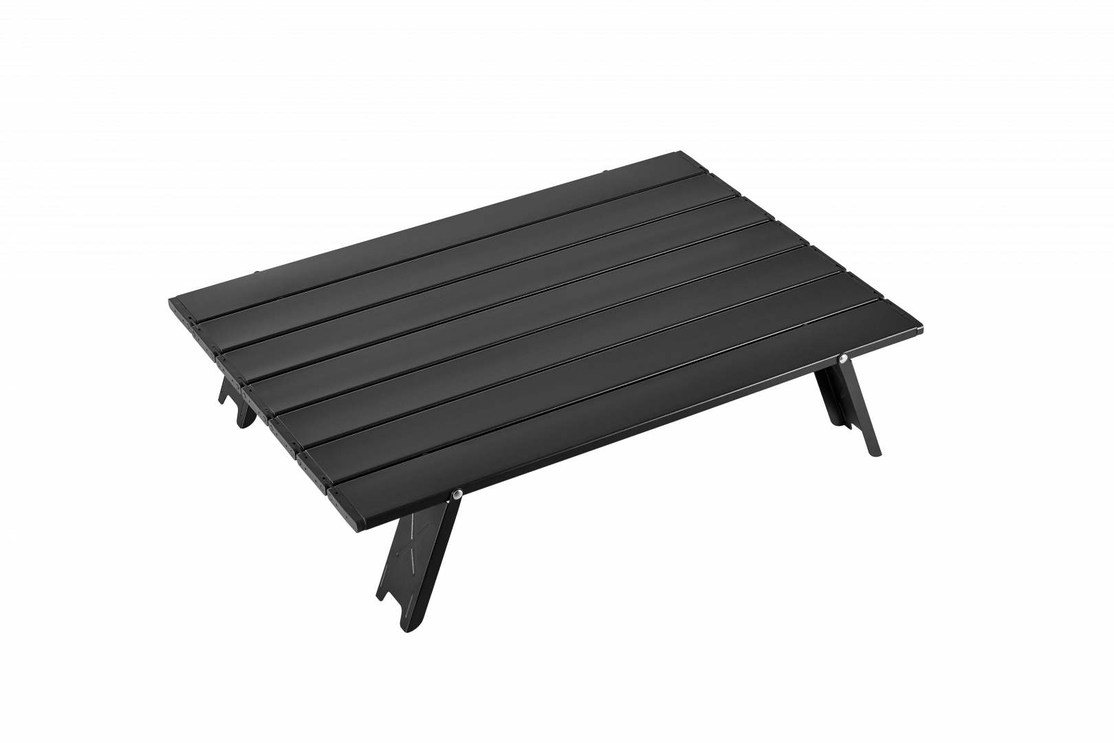 2403 MINI ALUNIUM TABLE L стол скл. алюм (серебристый)