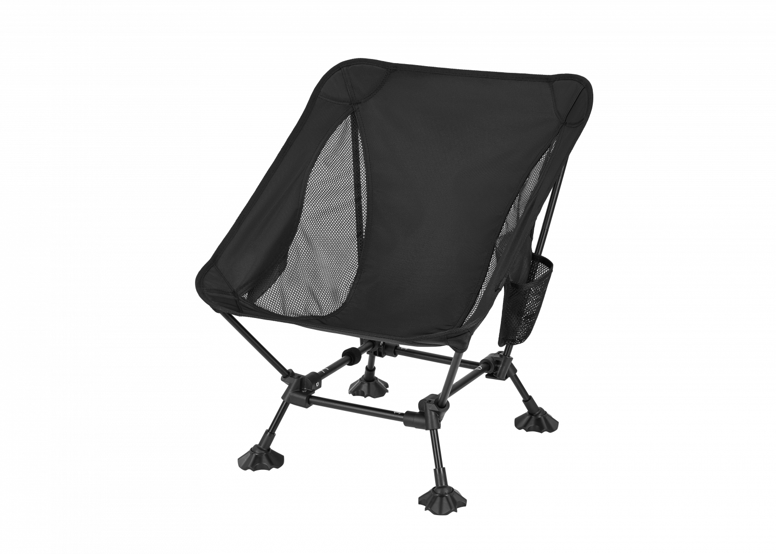 2405 ULTRALIGHT SQUARE LOW CHAIR кресло скл. (черный)