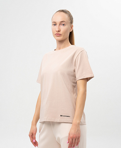 Футболка Nordski Simple Logo Beige W (38, Beige, , , , , )