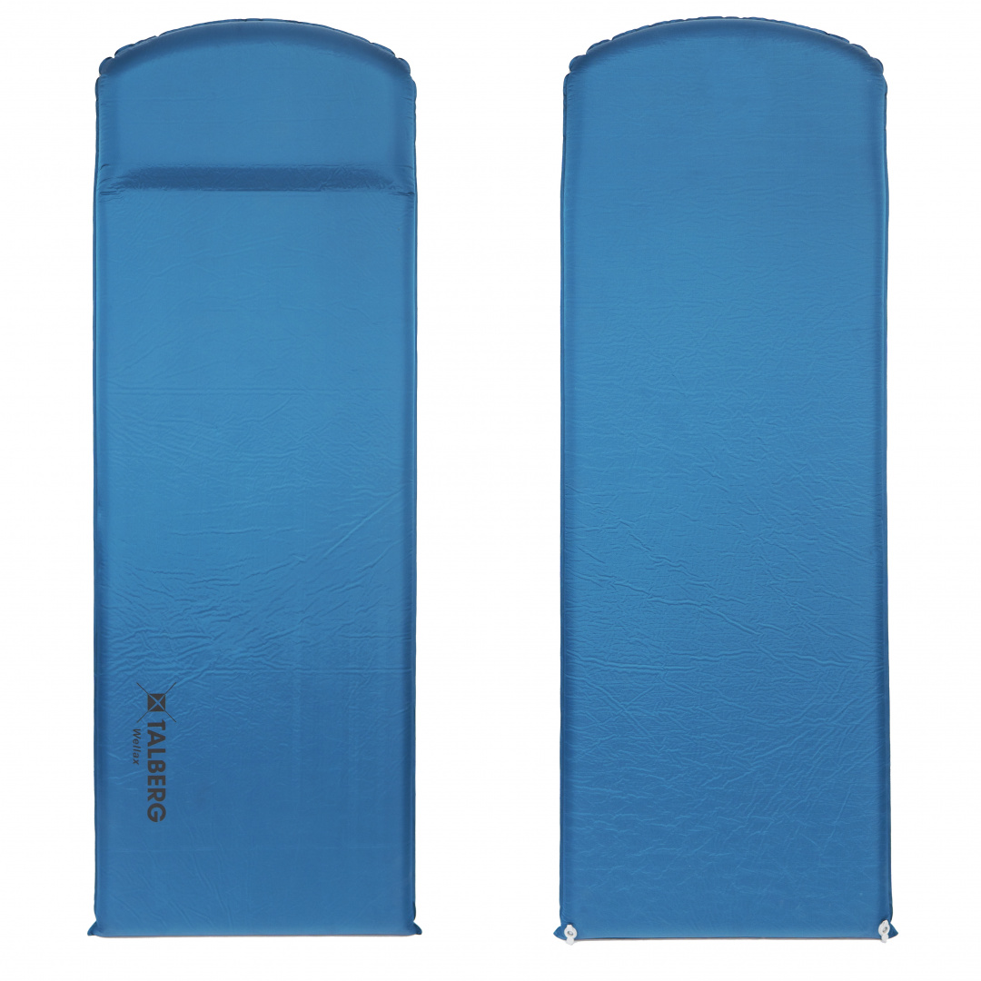 WELLAX MAT самонадувающиеся коврики (синий 195x71x7,5 см)