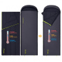 Atepa 2101 rocky 520l -4°с 230х90 спальный мешок (-4°c, черный/графитовый правый)