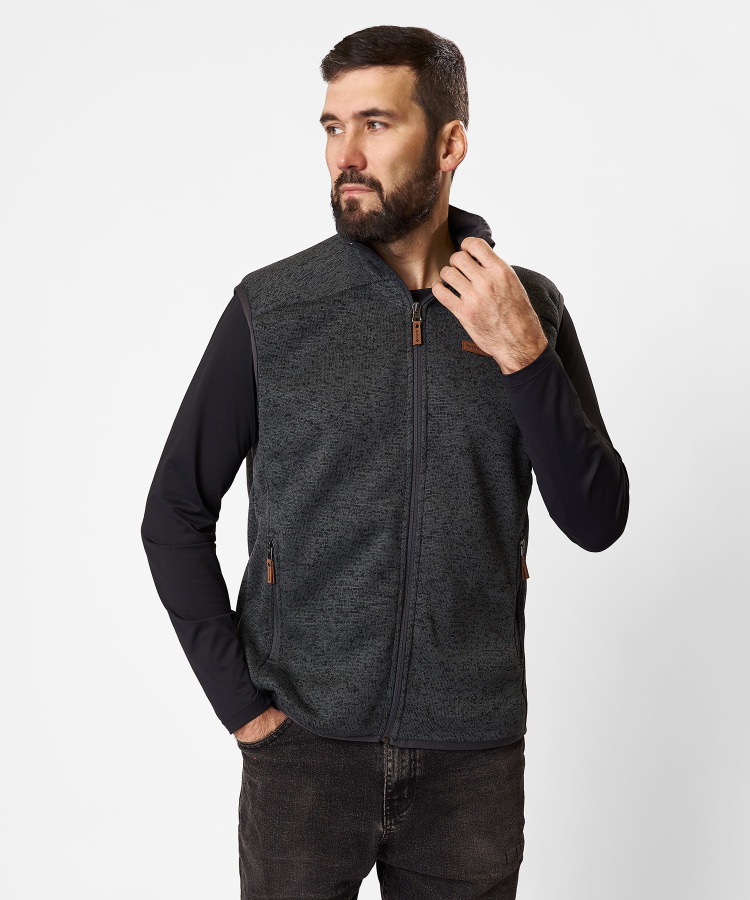 Жилет Tweed Мужской (S, 3000/т.серый, , , , , )