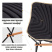 King Camp 2033 larch chair кресло скл. сталь (черный)