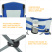 King Camp 3818 arms chair кресло скл. cталь (84х50х96, черно-серый)