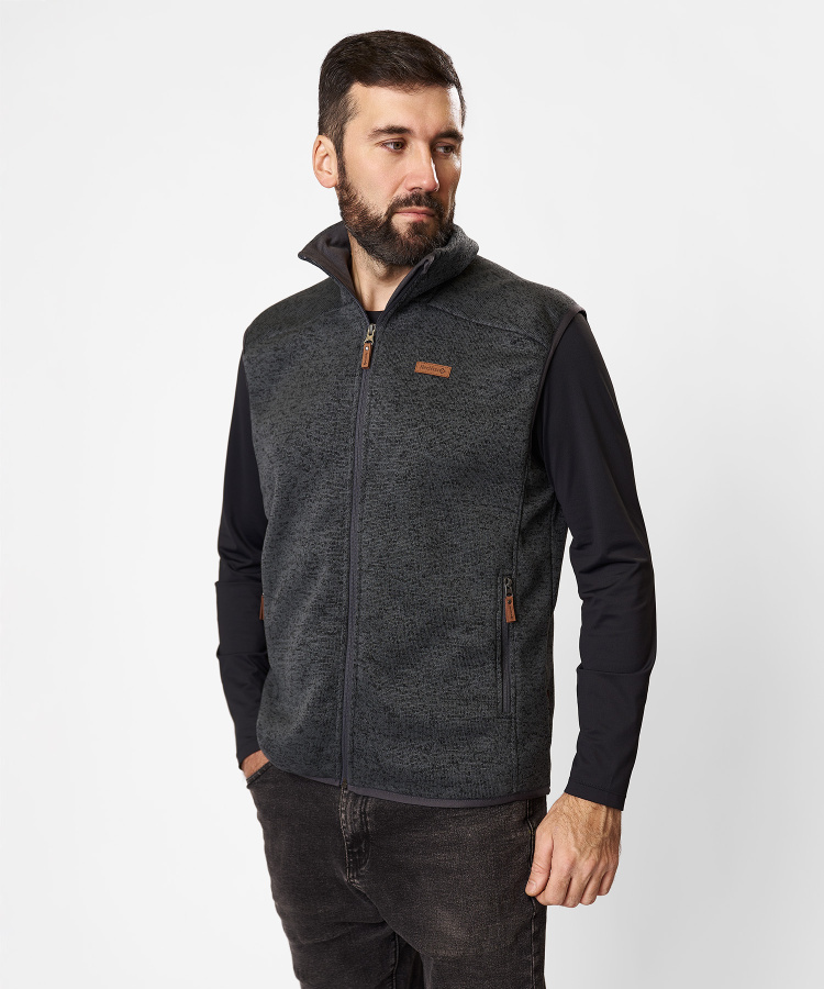 Жилет Tweed Мужской (S, 3000/т.серый, , , , , )