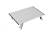 Atepa 2403 mini alunium table l стол скл. алюм (серебристый)