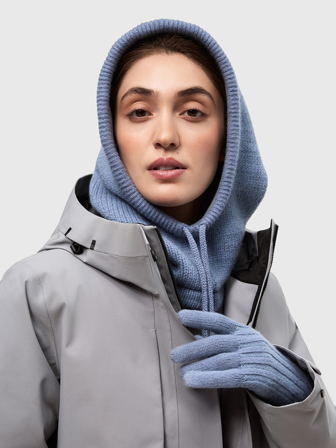 *100660 Капор вязанный UDA (One Size, 134 буря, , , , , )