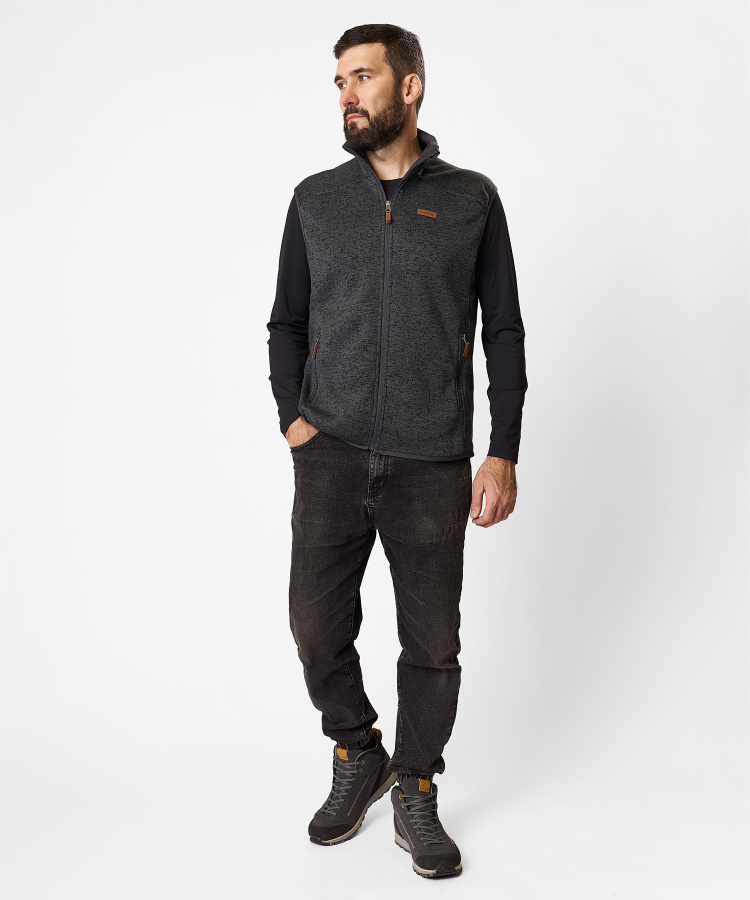 Жилет Tweed Мужской (S, 3000/т.серый, , , , , )