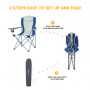 King Camp 3818 arms chair кресло скл. cталь (84х50х96, черно-серый)