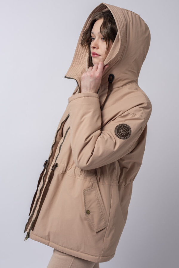 *Парка жен. арт. 48245 (170, Пудра, 88, 98, , , )