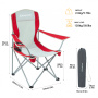 King Camp 3818 arms chair кресло скл. cталь (84х50х96, черно-серый)