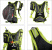 B0462 CYCLING BAG Рюкзак (черный/зеленый)