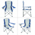 King Camp 3818 arms chair кресло скл. cталь (84х50х96, черно-серый)