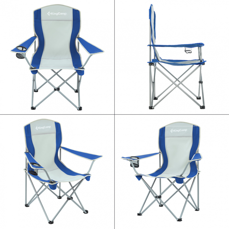3818 Arms Chair кресло скл. cталь (84Х50Х96, черно-серый)