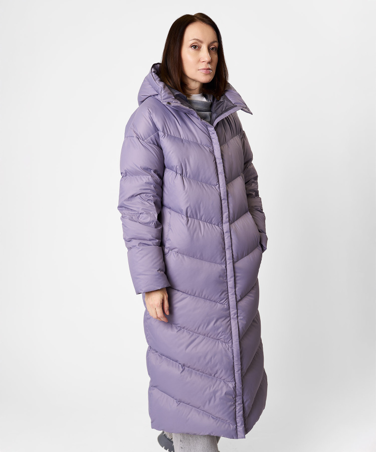 Пальто пуховое Astra Женское (XL, 0700/т.лиловый, , , , , )