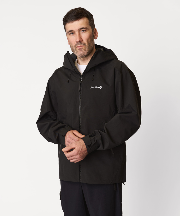 Куртка outdoor rain Мужская (50, 1000/черный, , , , , )