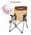 King Camp 2225 polar c30 кресло скл. сталь (84х59х101см, бежевый-коричневый)