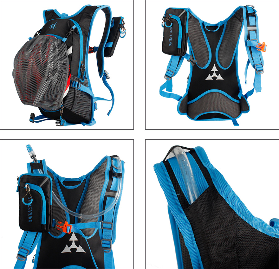 B0462 CYCLING BAG Рюкзак (черный/зеленый)