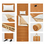 King Camp 2218 grassy 600 -22°с 203x96 спальный мешок (-22°с, коричневый левый)
