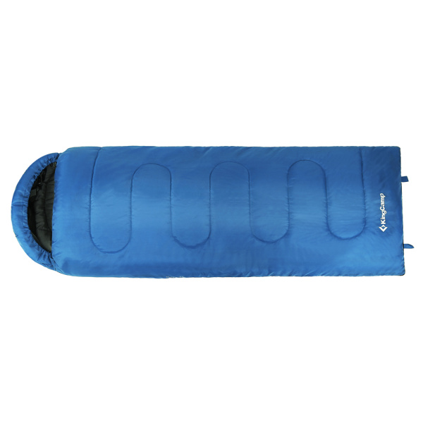 King Camp 3121 oasis 250 -3с 190+30x75 спальный мешок (синий, правый)
