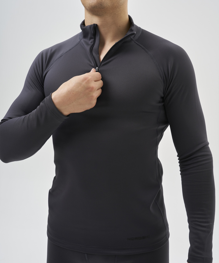 Рубашка Nordski Intense Half Zip Grey (54-2XL, Grey, , , , , )