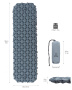 Atepa 1008 mattress коврик надувной (св. серый, 189х58х6 см)