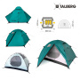 Talberg sliper 3 палатка talberg (зелёный)