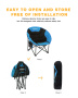 King Camp 3816 moon leisure chair кресло скл. cталь (84х70х80 синий)