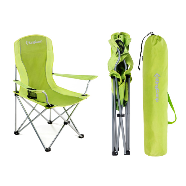 King Camp 3818 arms chair кресло скл. cталь (84х50х96, черно-серый)