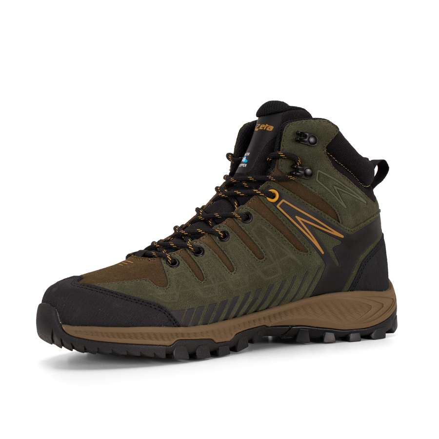 Ботинки THUNDER LEATHER MID WP (43, DARK GREEN / HONEY, , , , , )